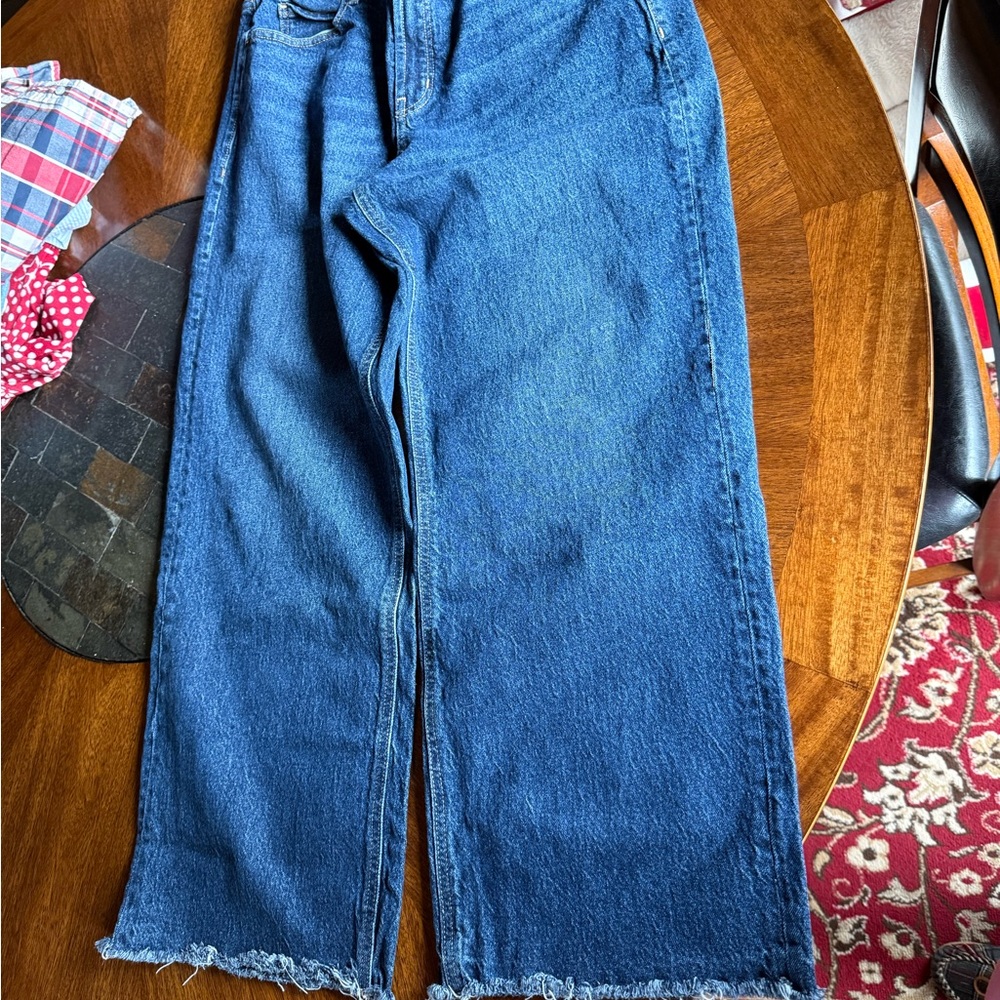 Old Navy Dark Blue Wide leg Jeans